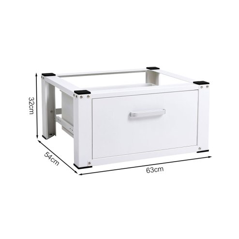 Living and Home Washing Machine Dryer Pedestal with Drawer