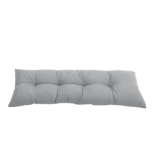 Living and Home Light Grey Rectangular Tufted Bench Cushion Seat Pad