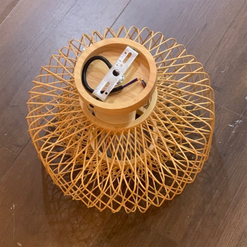 Living and Home E27 Bamboo-woven Ceiling Light