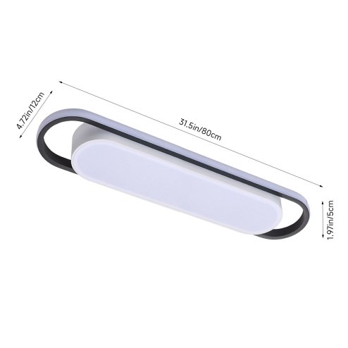 Living and Home Modern Rectangular LED Ceiling Light