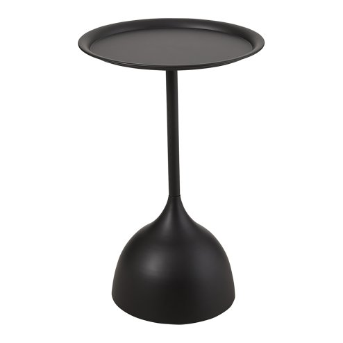Living and Home Modern Small Round Metal Side Table 39cm Dia
