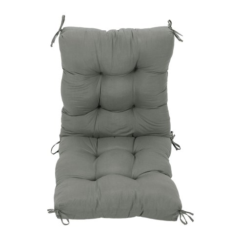 Living and Home Non-slip Garden Chair Cushion with Back for Indoor Outdoor, 110cm (W) x 50cm (D) x 15cm (H)