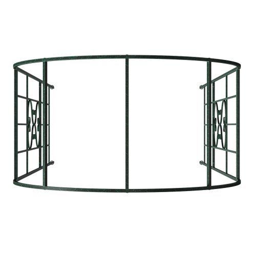 Living and Home Black Garden Metal Arch, 115cm W x 56cm D x 231cm H