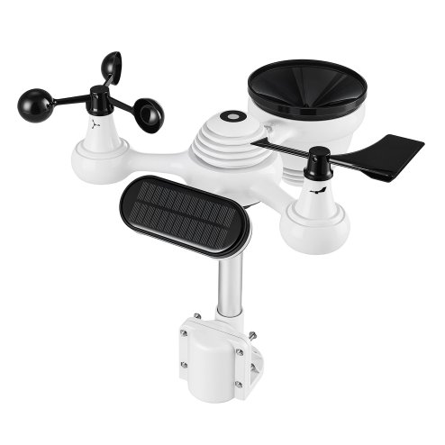 Living and Home Wifi Colour Digital Weather Station with 7-in-1 Solar-Powered Outdoor Sensor