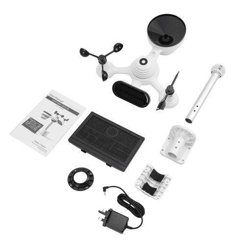 Living and Home Wifi Colour Digital Weather Station with 7-in-1 Solar-Powered Outdoor Sensor