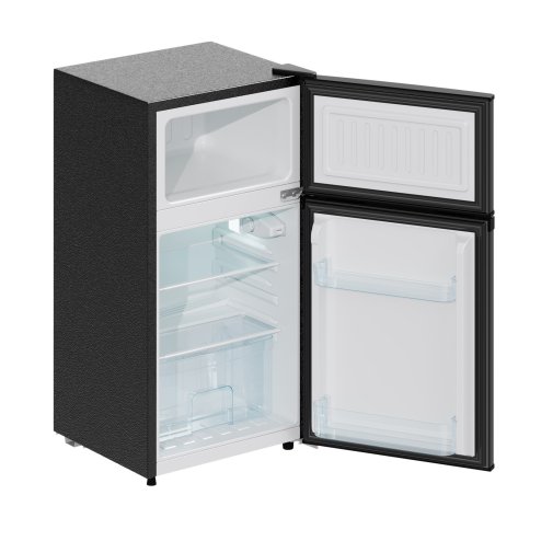 70L Freestanding Top Freezer Fridge with Adjustable Shelves, Bottle Storage Rack