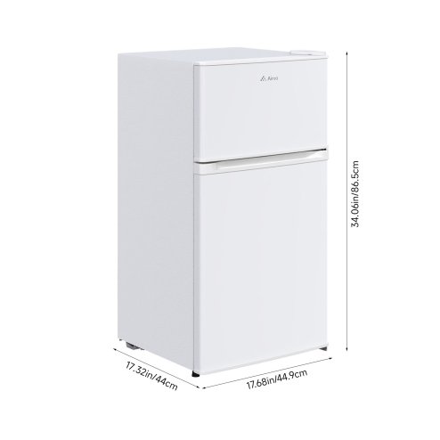 70L Freestanding Top Freezer Fridge, White