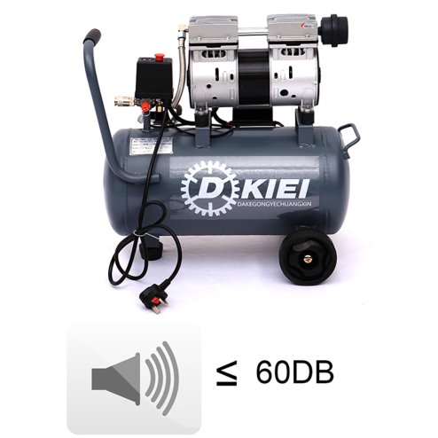 Living and Home 25L Air Compressor, Oil Free, 8CFM/115psi, Electric 2.5HP 230v Direct Drive, Low Noise Air Compressor for Tire Pumping, Car Grooming, Home Spray-Painting, Nailing, Grey