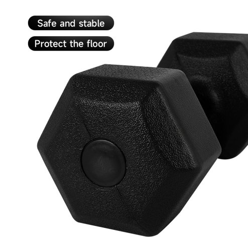 Living and Home Pair of 10KG Hex Dumbbells with Non-slip Grip
