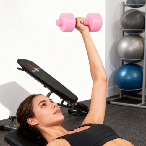 Living and Home 1-Piece 1L Portable Water-Filled Dumbbell Fitness Training