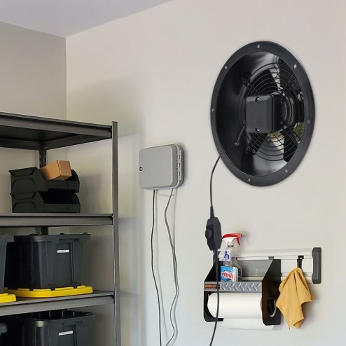 Living and Home Ventilation Wall-Mounted Exhaust Axial Fan 10-inch