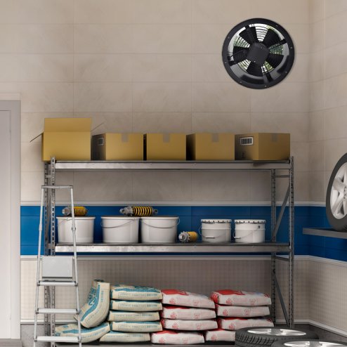 Living and Home Ventilation Wall-Mounted Exhaust Axial Fan 10-inch