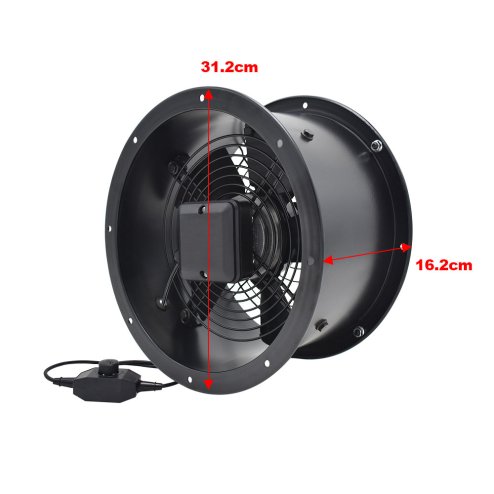 Living and Home Ventilation Wall-Mounted Exhaust Axial Fan 10-inch