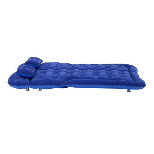 Living and Home Portable Car Air Mattress with Pillows and Inflation Pump, Blue