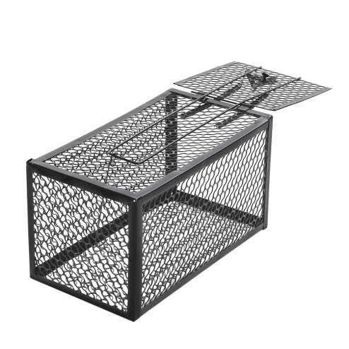 Living and Home 2 Pack Metal Humane Mouse Trap Cage Rat Catcher, 28cm (W) x 15cm (D) x 15cm (H)