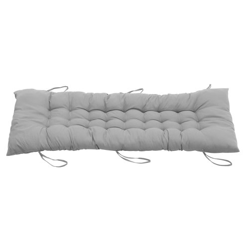 Living and Home Comfortable 8cm Thick Lounge Cushion, Thick Chair Pads, Bench Cushion, Sun Lounger Rocking Cushion, Grey, 48cm W x 170cm D x 8cm H