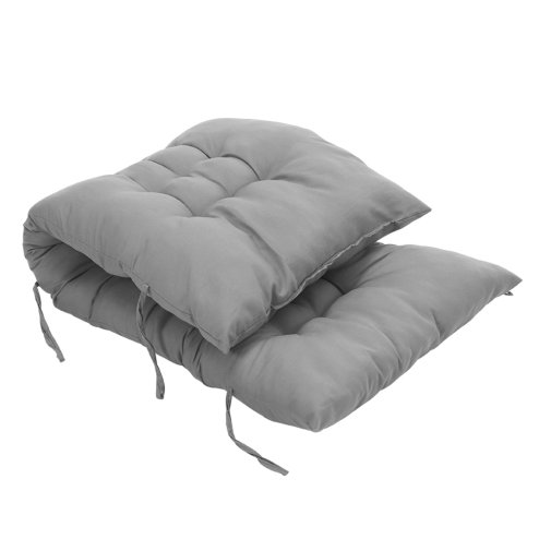 Living and Home Comfortable 8cm Thick Lounge Cushion, Thick Chair Pads, Bench Cushion, Sun Lounger Rocking Cushion, Grey, 48cm W x 170cm D x 8cm H