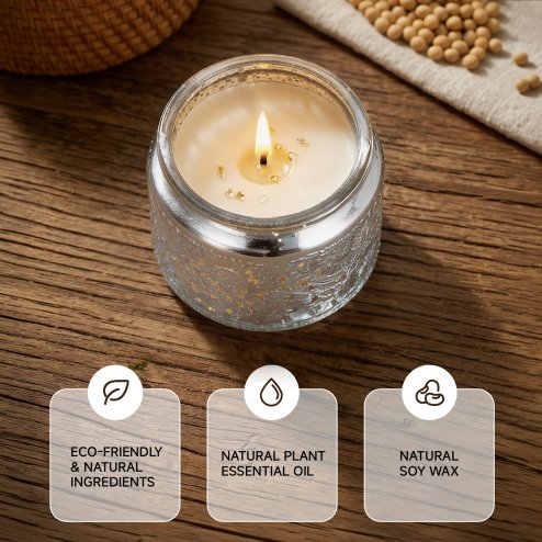 Living and Home Rotating Carousel Scented Candle with Gift Bag