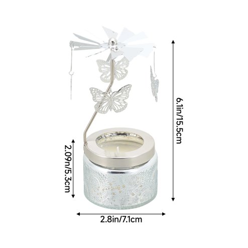 Living and Home Rotating Carousel Scented Candle with Gift Bag