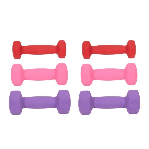 Living and Home 0.5/1/1.5KG Fitness Dumbbells Home Hand Weights Set with Storage Stand