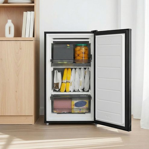  60L Freestanding Under Counter Upright Freezer Reversible Door