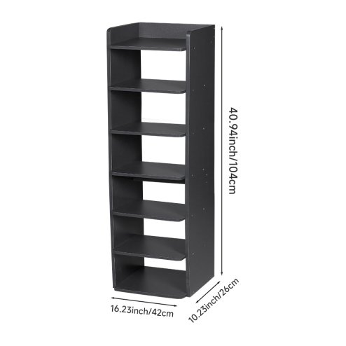 7-Tier Narrow Tall Shoes Rack for Entryway, 42cm W x 26cm D x 104cm H