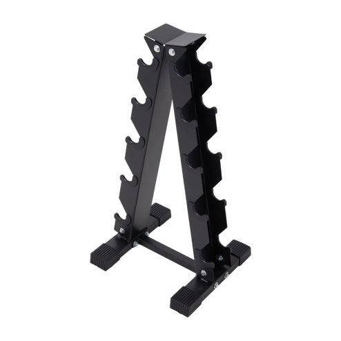5-Tier Compact A-Frame Dumbbell Rack for Home