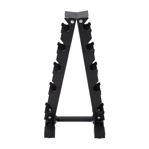 5-Tier Compact A-Frame Dumbbell Rack for Home