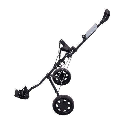 2 Wheel Folding Golf Push Pull Cart with Convenient Handle
