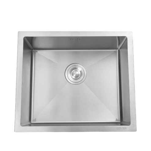 Single Bowl Stainless Steel Sink with Strainer Waste kit