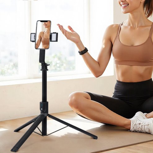 Phone Tripod Selfie Stick with Wireless Remote