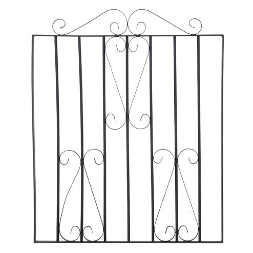 3ft Modern Metal Garden Gate Fence Gate Black with Fittings Bolt Heavy Duty