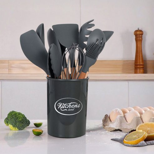 Silicone Kitchen Cooking Utensils Set
