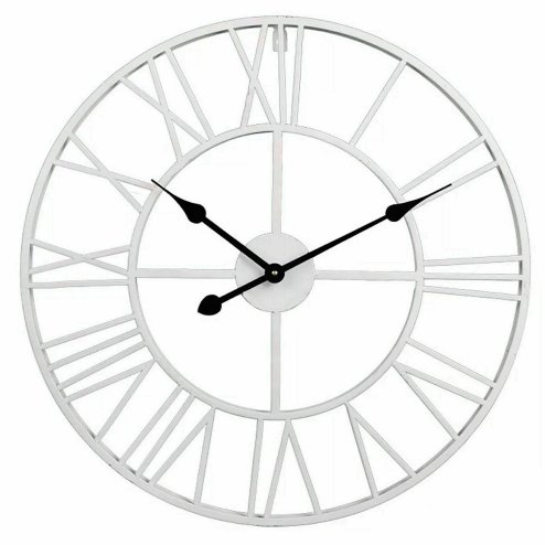 Vintage Wall Clock with Roman Numerals for Home Decor
