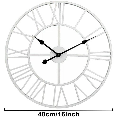Vintage Wall Clock with Roman Numerals for Home Decor