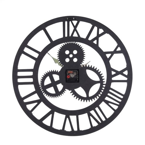 Industrial Large Retro Silent Wall Clock for Home Decor
