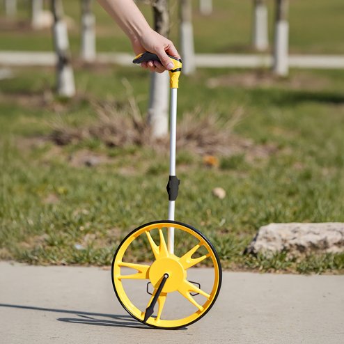 Living and Home 31.3cm Dia Digital Rolling Measuring Wheel