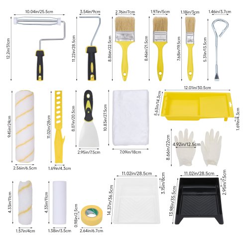 Living and Home 20-Piece Paint Roller & Tray Set