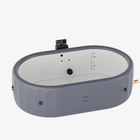 Living and Home Portable Inflatable Hot Tub with 180 Soothing Air Jets