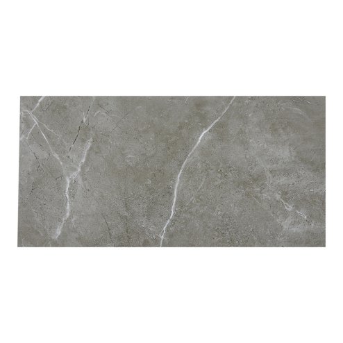 Living and Home 36Pcs Self-Adhesive Flooring Tile Set, 15x30cm, Grey Marble Effect