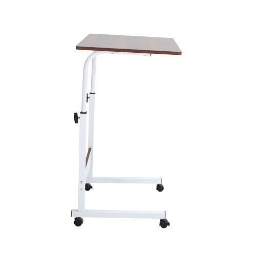 Height Adjustable Mobile Table Overbed Desk with Wheels