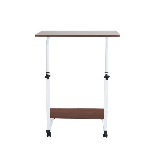 Height Adjustable Mobile Table Overbed Desk with Wheels