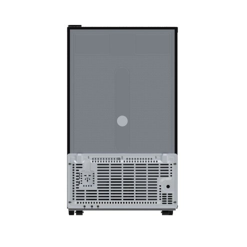 106L Single Door Fridge with Built-in Ice Box, Black