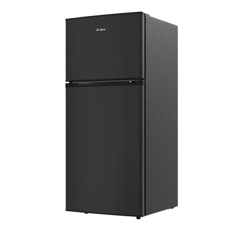 180L Freestanding Top Freezer Fridge, Black