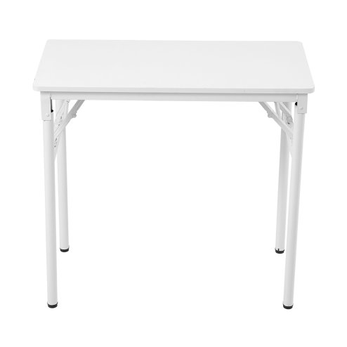 Living and Home Folding Office Desk Foldable Writing Table-White, 80x40cm