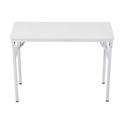 Living and Home Folding Office Desk Foldable Writing Table-White, 100x40cm