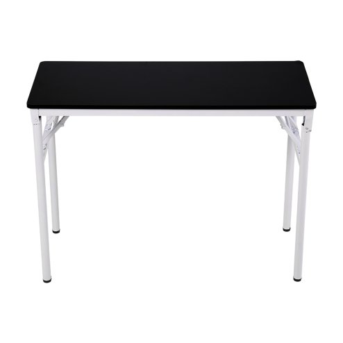 Living and Home Folding Office Desk Foldable Writing Table-Black, 100x40cm