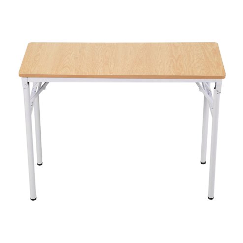 Living and Home Folding Office Desk Foldable Writing Table-Wood Color, 100x40cm