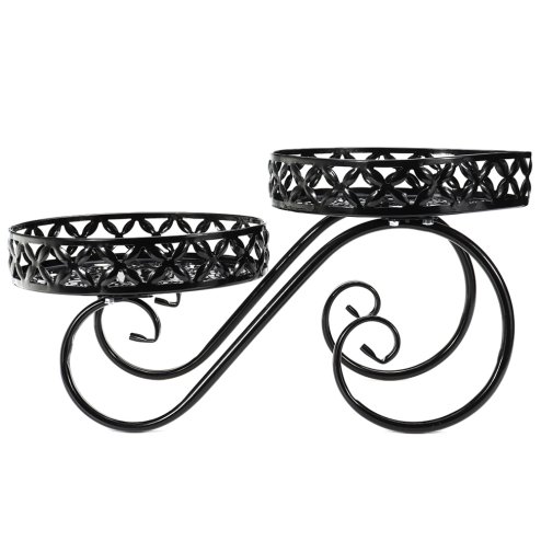 Black Iron Potted Plant Stand, Flower Stand