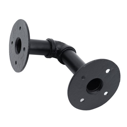2-Pack Industrial Style Iron Pipe Shelf Brackets